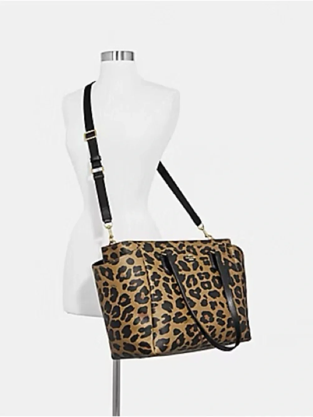COACH BABY BAG WITH LEOPARD PRINT NWT